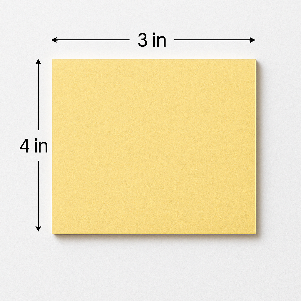 3 x 4 Post It Pad