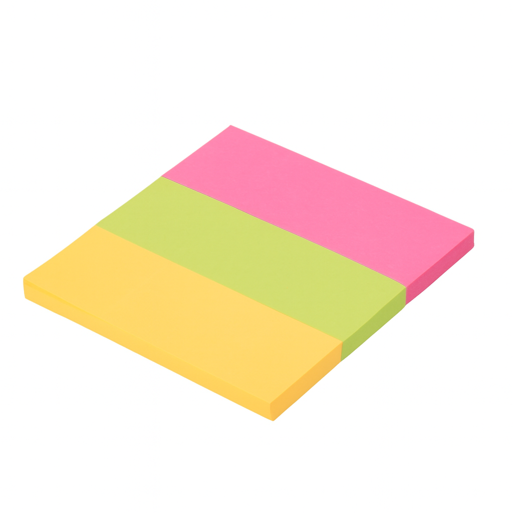 3X3 POST IT PAD 3 COLOR