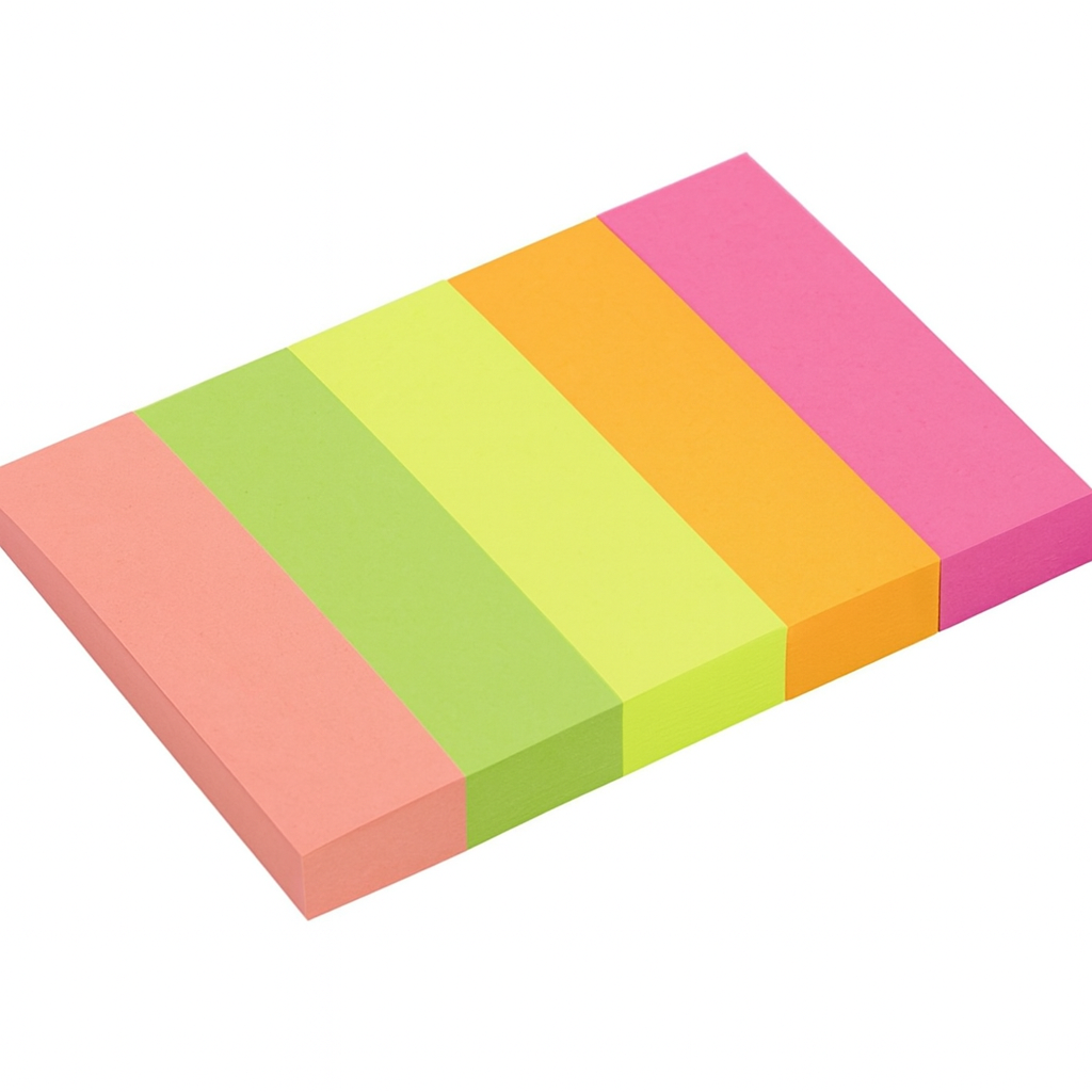 3X3 POST IT PAD 5 COLOR